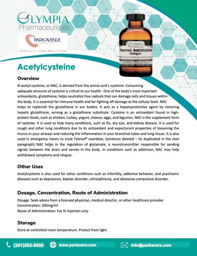 Acetylcysteine flyer